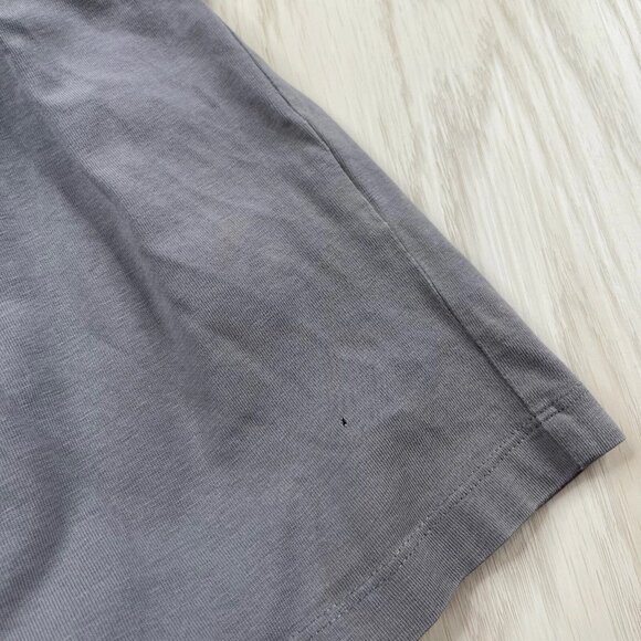 NWT Mr. P. Mens Gray Long Sleeve High Low Hem Button Up Shirt - Picture 7 of 12